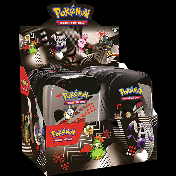 New models for 2025 - Scarlet & Violet - Black Bolt & White Flare - Unova Mini Tin - Set of 8